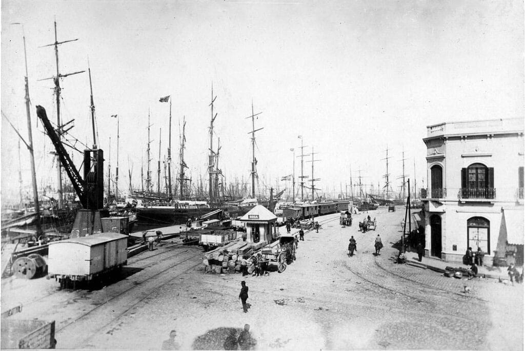 Quartier de la Boca en 1890 - Samuel Rimath [pseudo Wikipédia] | Domaine public