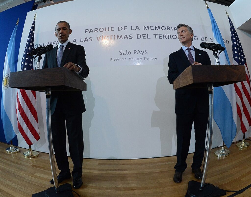 Macri et Obama au Parque de la memoria - Gouvernement argentin | CC BY 2.5 AR