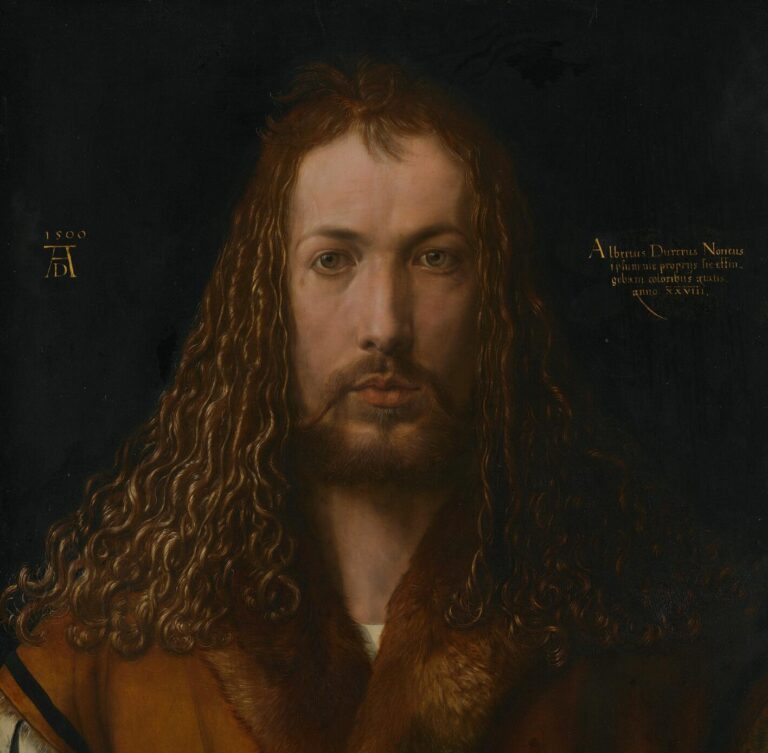 Autoportrait de Albrecht Dürer, réalisé en 1500 – Albrecht Dürer | Domaine public