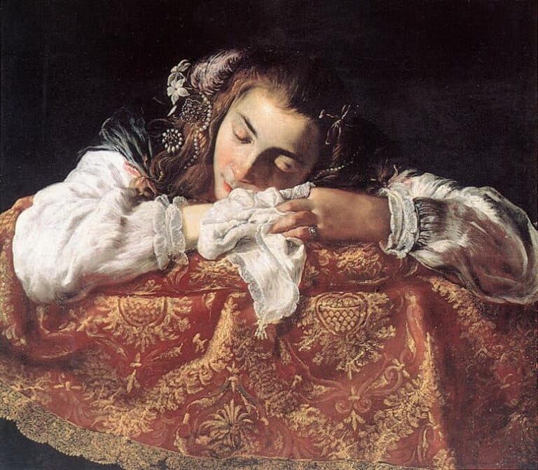 Girl sleeping - Domenico Fetti | Domaine public