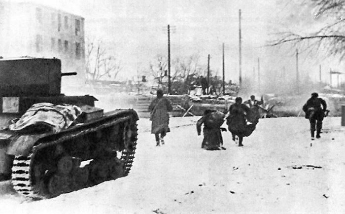 Troupes russes durant la bataille de Rostov fin 1941 - Auteur inconnu | Domaine public
