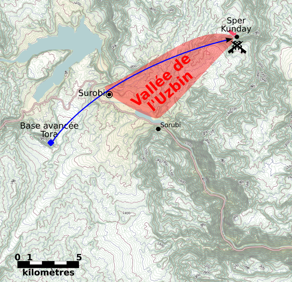 Avant poste de Tora, ville de Surobi, vallée d'Uzbin et village de Sper Kunday - Rama | Creative Commons BY-SA 1.0