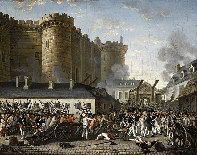 La prise de la Bastille le 14 juillet 1789 à Paris durant la Révolution française - Auteur inconnu | Domaine public