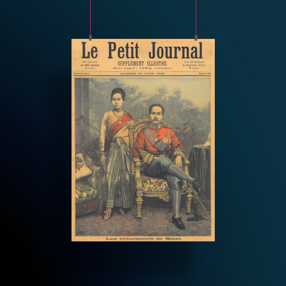 les événements de siam, 1893 a3 mokcup