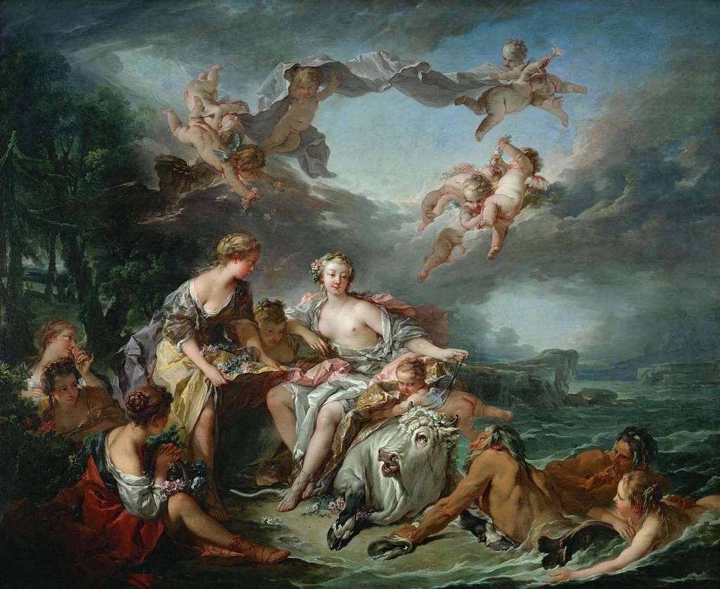 l'enlèvement d'europe par françois boucher 1747