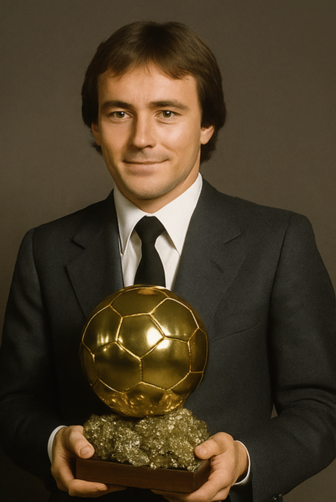 Allan Simonsen vainqueur du Ballon d'Or 1977 - Image générée par intelligence artificielle
