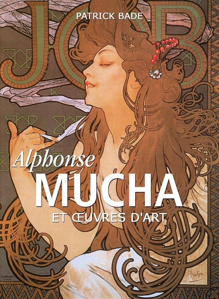 Couverture : Alphonse Mucha et œuvres d'art