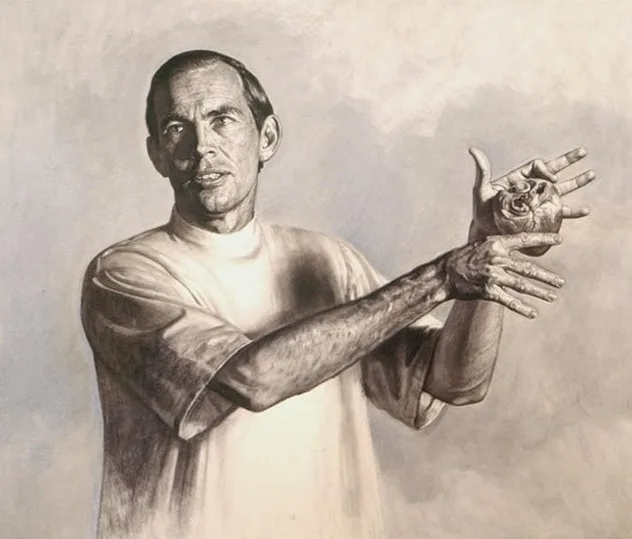 Portrait du Dr Christiaan Barnard, tempura sur toile de 1960 - Benito Prieto Coussent | Creative Commons BY-SA 3.0 ES