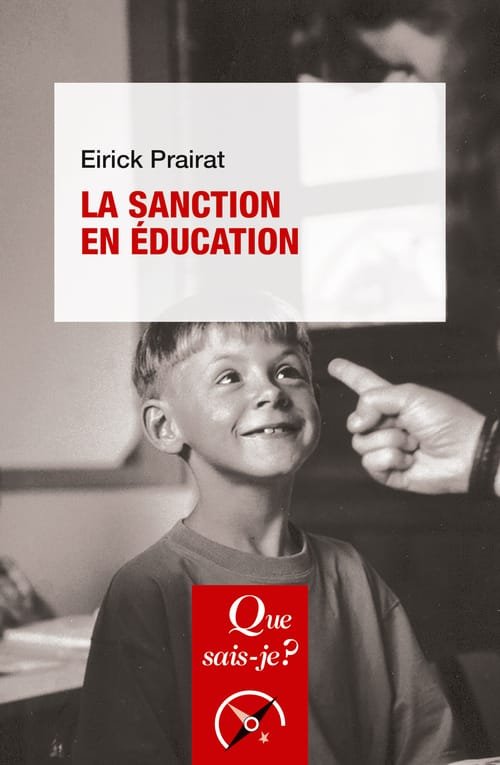 Couverture : La sanction en éducation