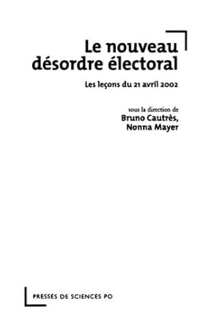 Couverture : Le nouveau désordre électoral