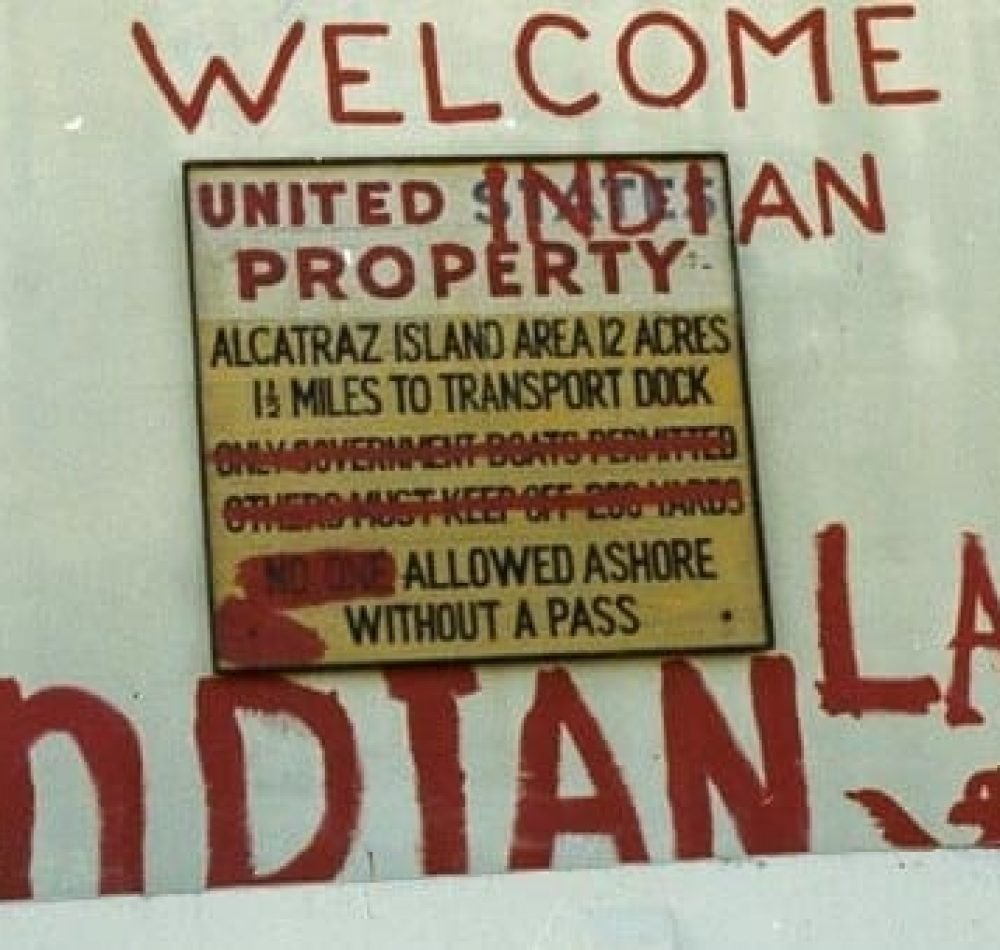 Graffitis lors de l'occupation d'Alcatraz par des militants du Red Power, 1969 - National Parks Department | Domaine public