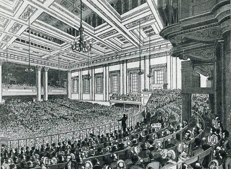 Réunion de l'Anti Corn Law League en 1846 à Exeter - Unknown author | Public Domain