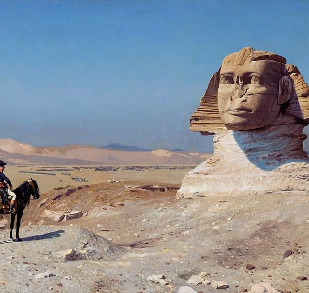 Bonaparte devant le Sphinx, 1886 - Jean-Léon Gérôme I Domaine Public