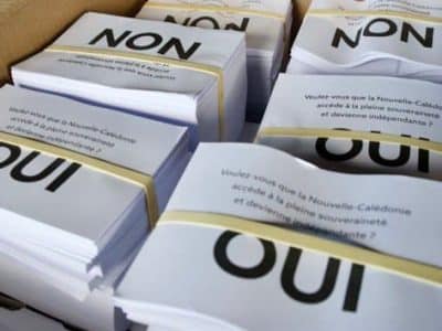 Bulletin de vote pour le 3ème référendum d'autodétermination en Nouvelle-Calédonie le 12 décembre 2021 - Délégation à l'information et à la communication, Ministère de l'Intérieur et des Outre-mer