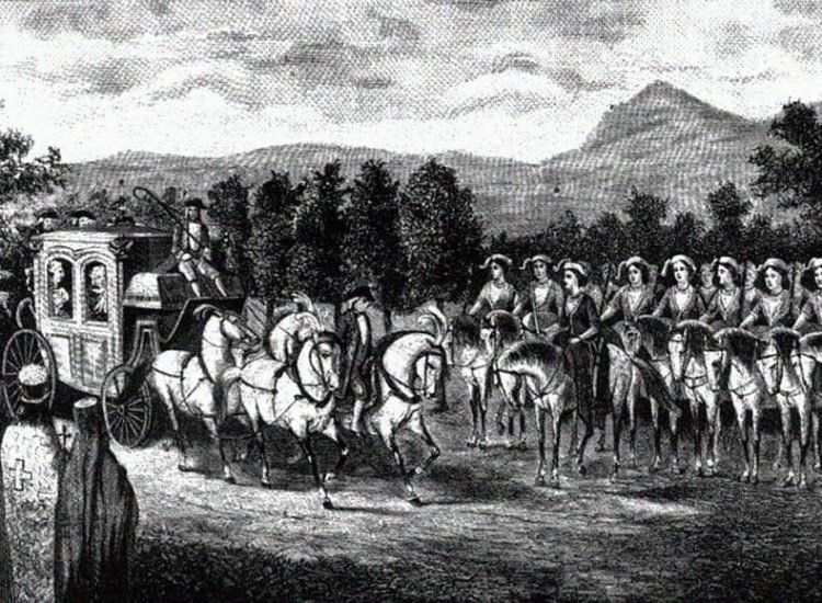Catherine II et l'arrivée en Crimée - Auteur inconnu | Domaine public