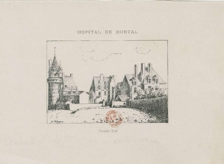 Château de Durtal lors de son utilisation comme hôpital - Archive départementale du Maine-et-Loire | Licence Ouverte Version 2.0