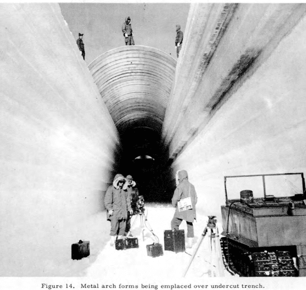 La complexité de la contruction des tunnels du projet Iceworm, l'exemple de Camp Century - U.S. Army Corps of Engineers, Cold Regions Research and Engineering Laboratory | Domaine public
