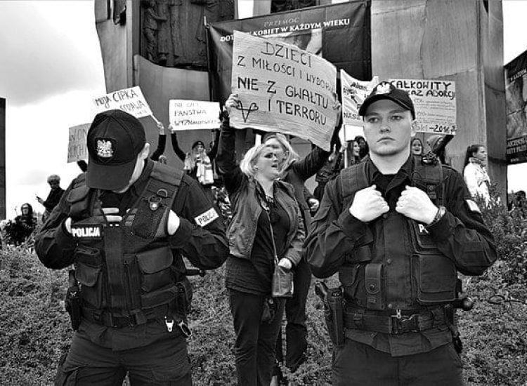 Des femmes polonaises manifestent sur la place de la Solidarité à Gdansk, en Pologne, 03/10/2016 | Creative Commons BY 4.0