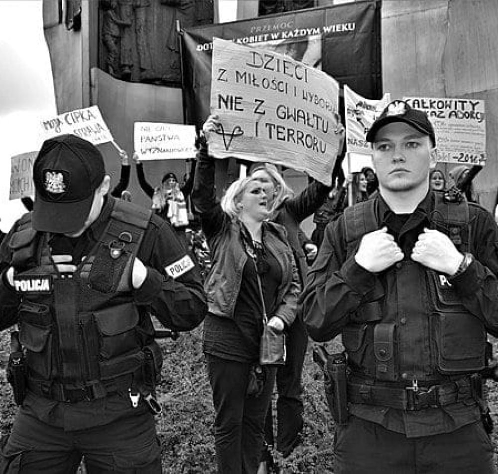 Des femmes polonaises manifestent sur la place de la Solidarité à Gdansk, en Pologne, 03/10/2016 | Creative Commons BY 4.0