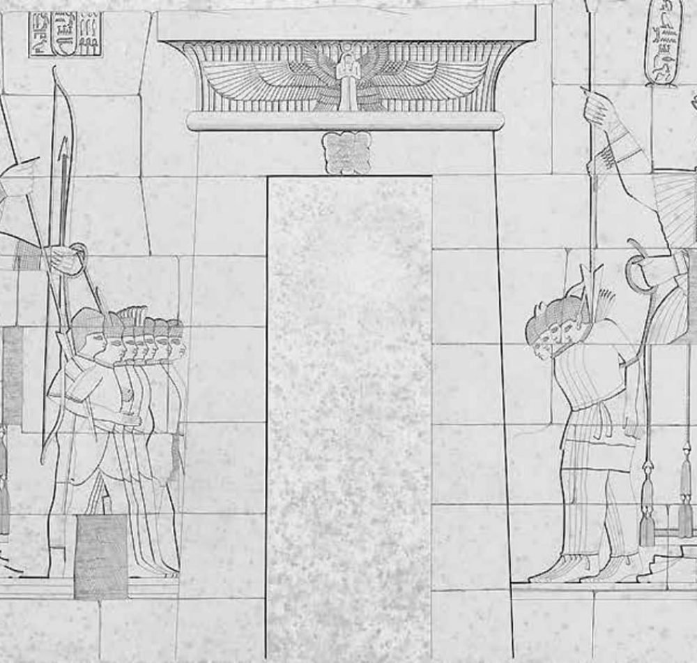 Fresque murale d'Amanishakhéto | K.R. Lepsius - Domaine Public