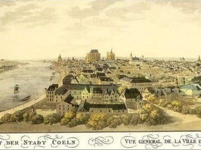 Gravure de la ville de Cologne 1800 | Domaine public