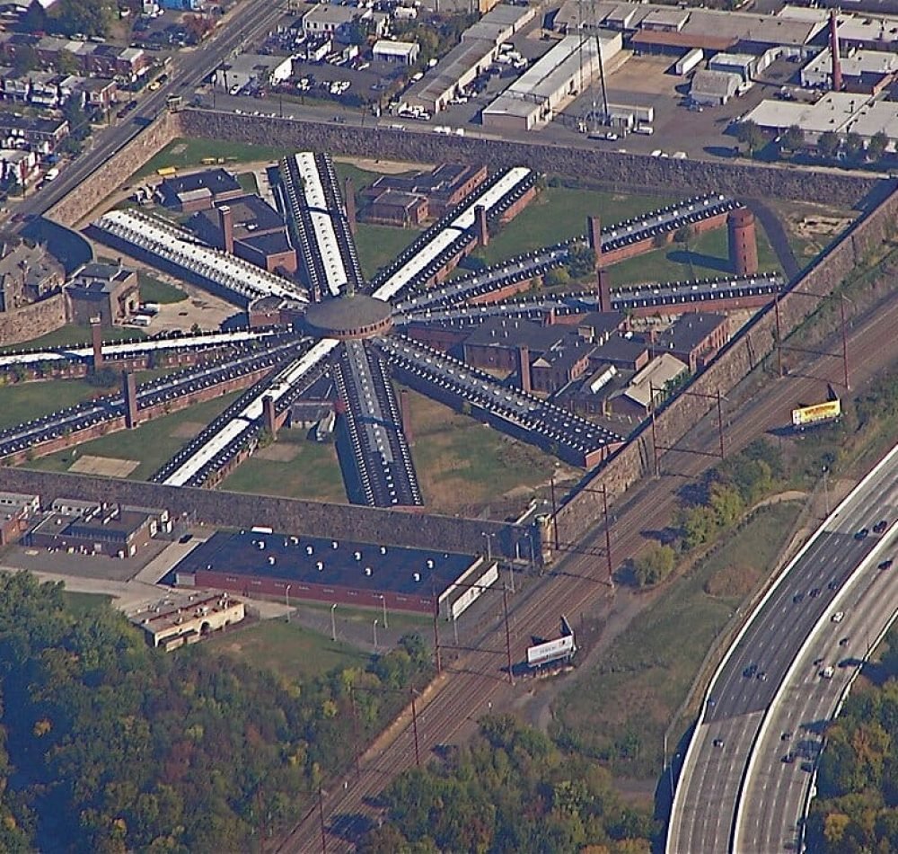 Holmesburg Prison vue du ciel - Marduk | Domaine public