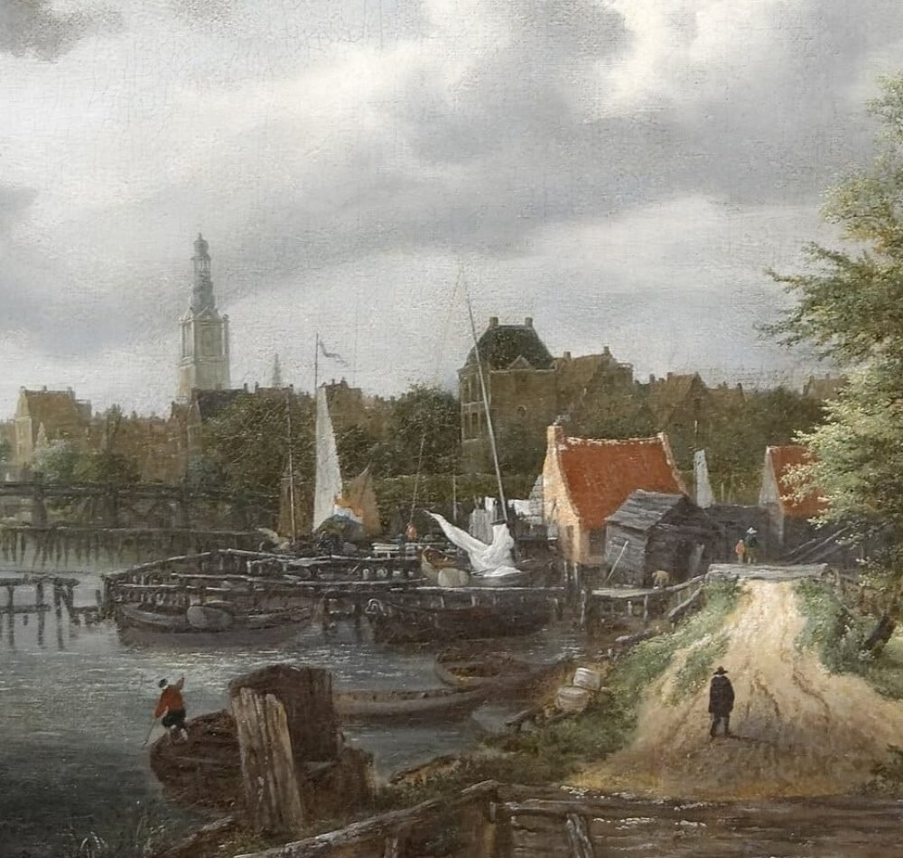 Vue d'Amsterdam (vers 1656) de Jacob Van Ruisdael - Yelkrokoyade | CC BY-SA 3.0