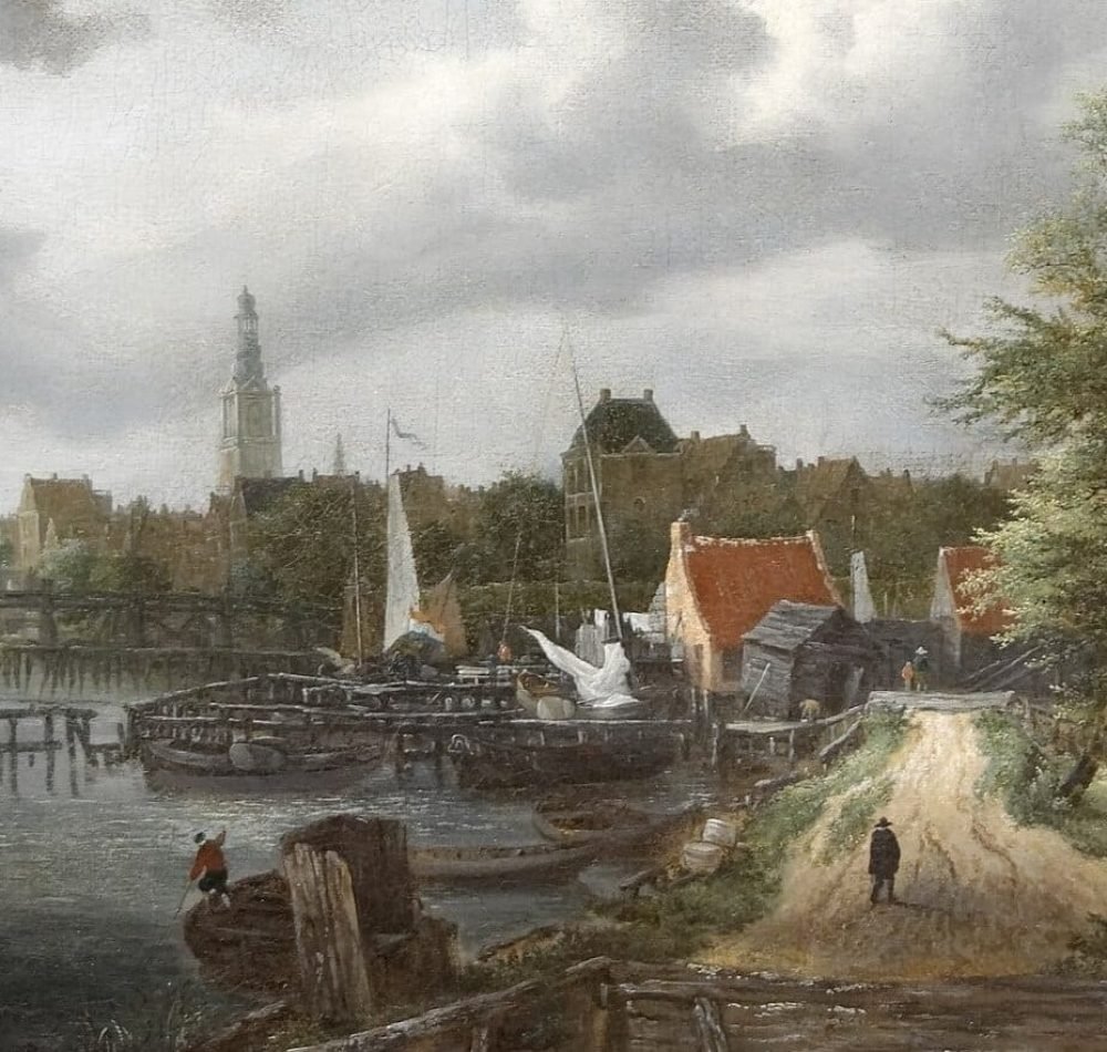 Vue d'Amsterdam (vers 1656) de Jacob Van Ruisdael - Yelkrokoyade | CC BY-SA 3.0