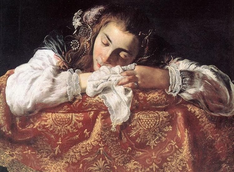 Girl sleeping - Domenico Fetti | Domaine public