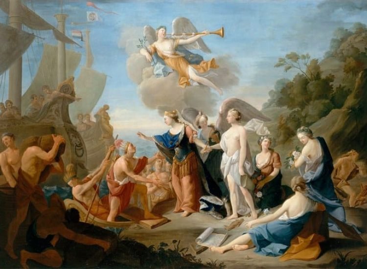 La France offrant la liberté à l'Amérique - Jean Suau | Domaine public