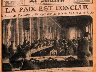 La paix de Versailles laissait au point mort l'épineuse question des frontières politiques d'une Europe pacifiée - Collections Bibliothèque de Documentation Internationale Contemporaine (BDIC) | Domaine public