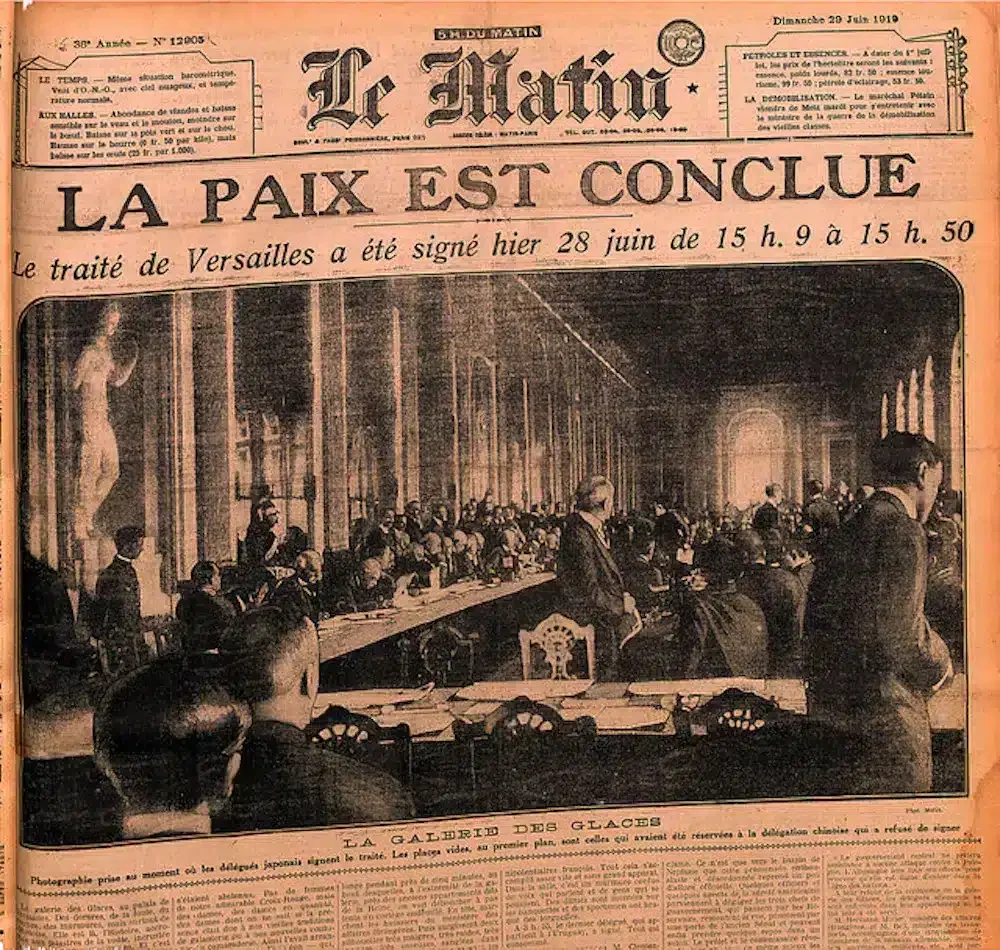 La paix de Versailles laissait au point mort l'épineuse question des frontières politiques d'une Europe pacifiée - Collections Bibliothèque de Documentation Internationale Contemporaine (BDIC) | Domaine public