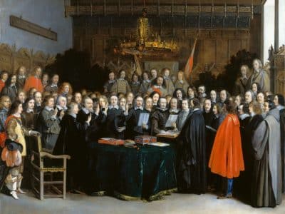 La Ratification du traité de Münster, 15 juin 1648 - Gerard ter Borch | Domaine public