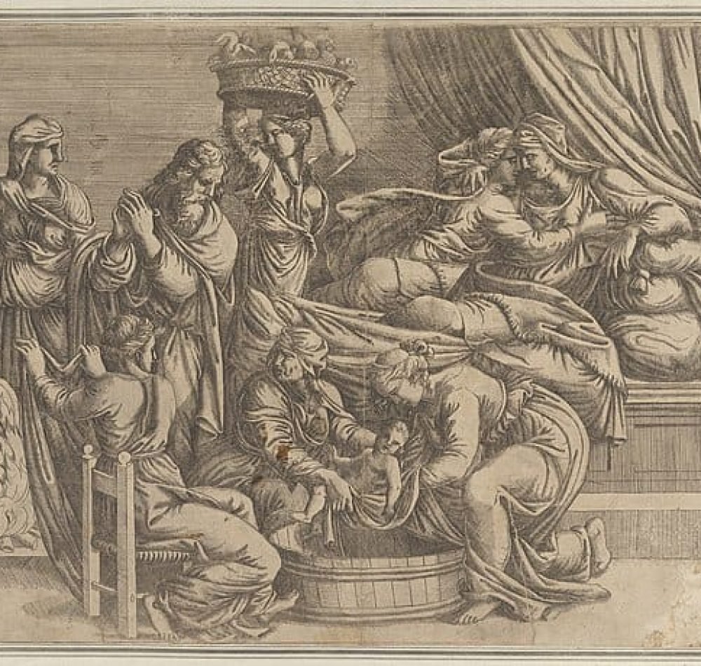 La naissance de la Vierge - Giulio Romano | Domaine public