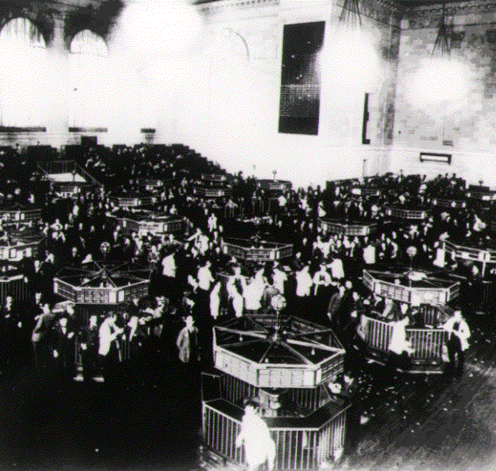 La salle des échanges de la bourse de New York peu après le krach - Auteur inconnu | Domaine public