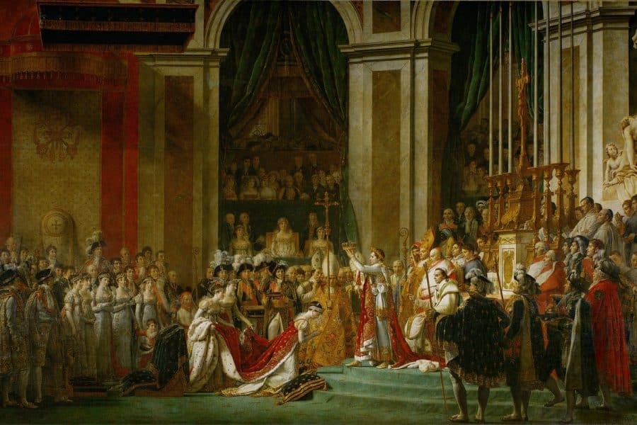 Le couronnement de Napoléon Bonaparte