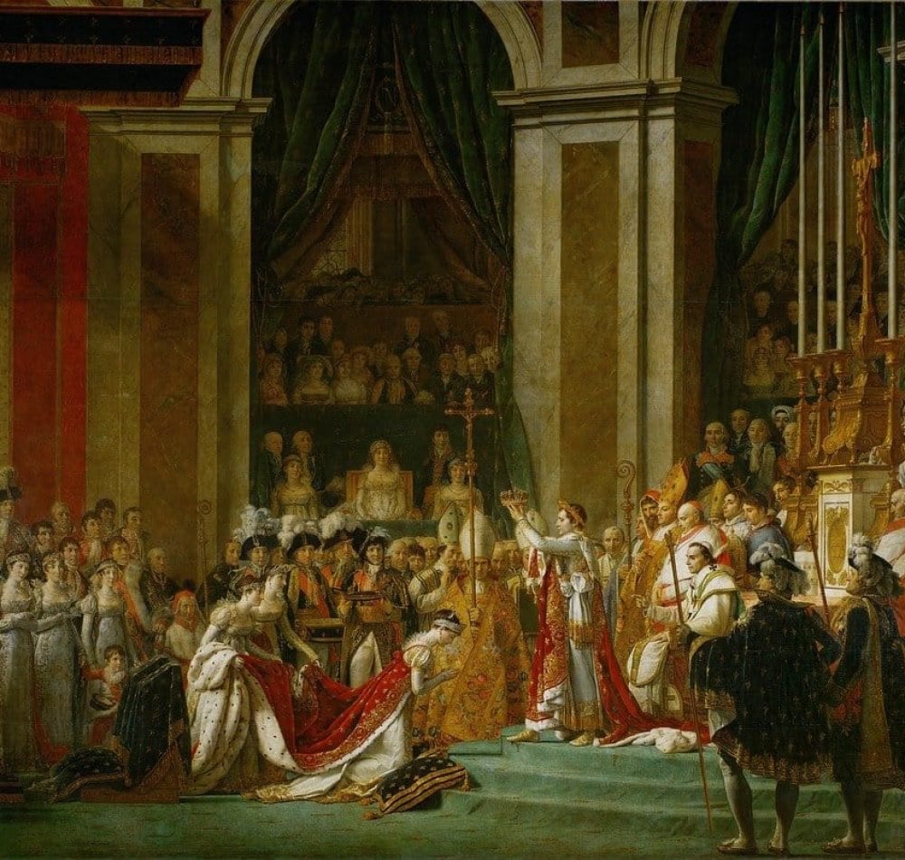 Le couronnement de Napoléon Bonaparte, le 2 décembre 1804 - Jacques-Louis David | Domaine public