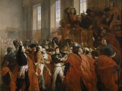 Le général Bonaparte au Conseil des Cinq-Cents, François Bouchot, 1840 I Domaine Public