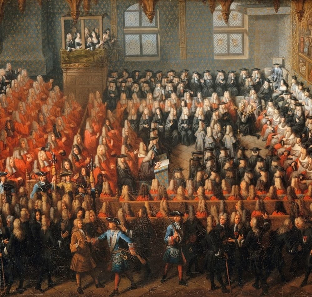 Lit de justice tenu par Louis XV, musée national du château de Versailles (Versailles) - Pierre Louis Dumesnil | Domaine public