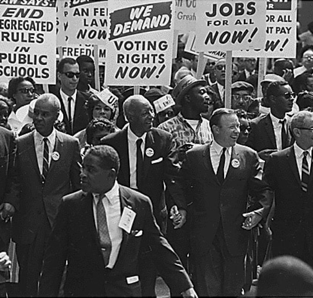 Manifestation de rue aux États-Unis en faveur de l'égalité des droits, 1963 - Rowland Scherman | Domaine public