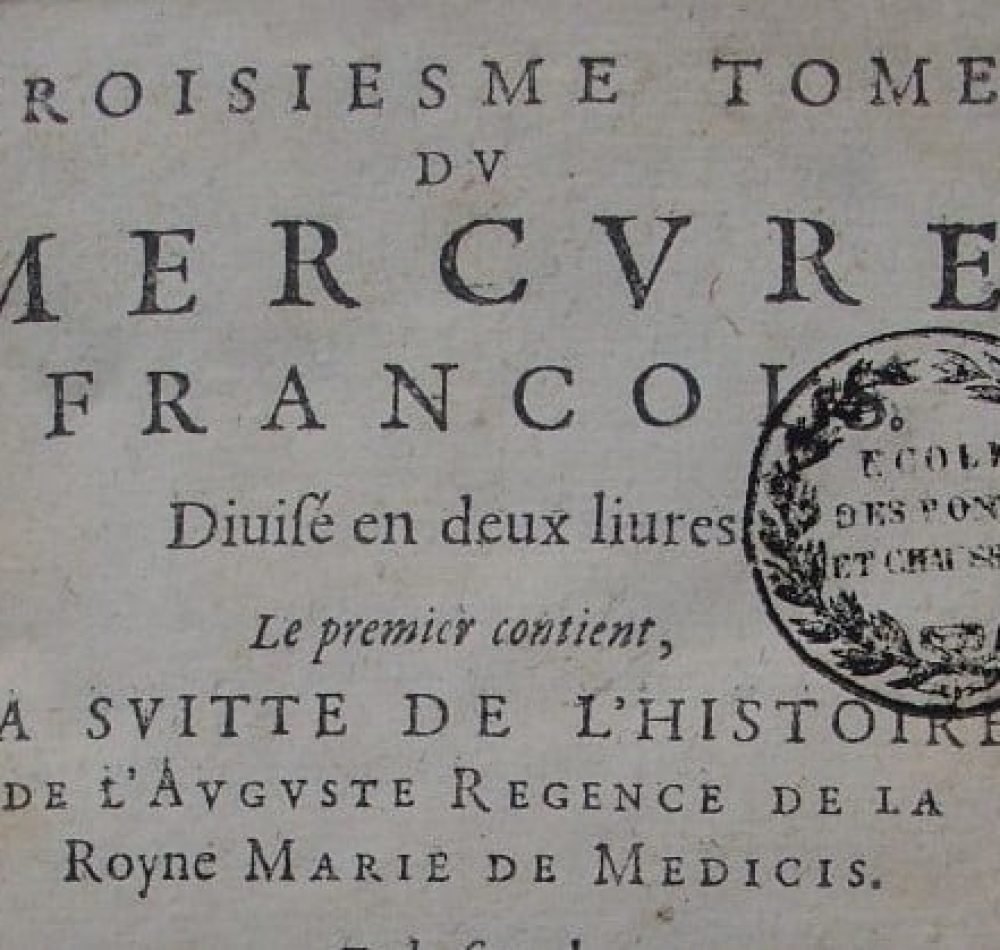 Première page du Mercure François de 1616 | Googles Books