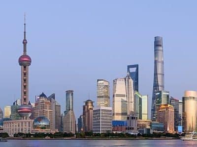 Panorama du district de Pudong, à Shangaï en novembre 2017 - King of Hearts | CC BY SA 4.0