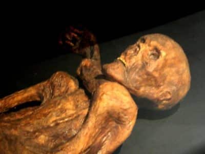 Reconstitution de la momie d'Ötzi présentée au musée de Préhistoire de Quinson - 120 (pseudo Wikipédia) | Creative Commons BY-SA 3.0