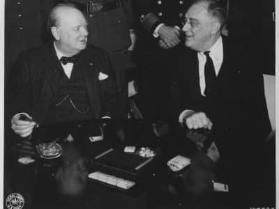 Roosevelt et Churchill à la conférence de Casablanca - U.S. National Archives and Records Administration | Domaine public