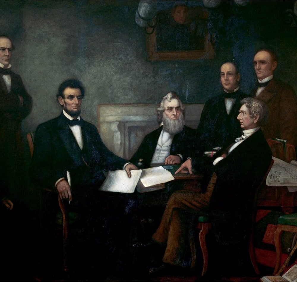 Signature de la Proclamation d'émancipation, le 31 décembre 1862 - Francis Bicknell Carpenter | Domaine public