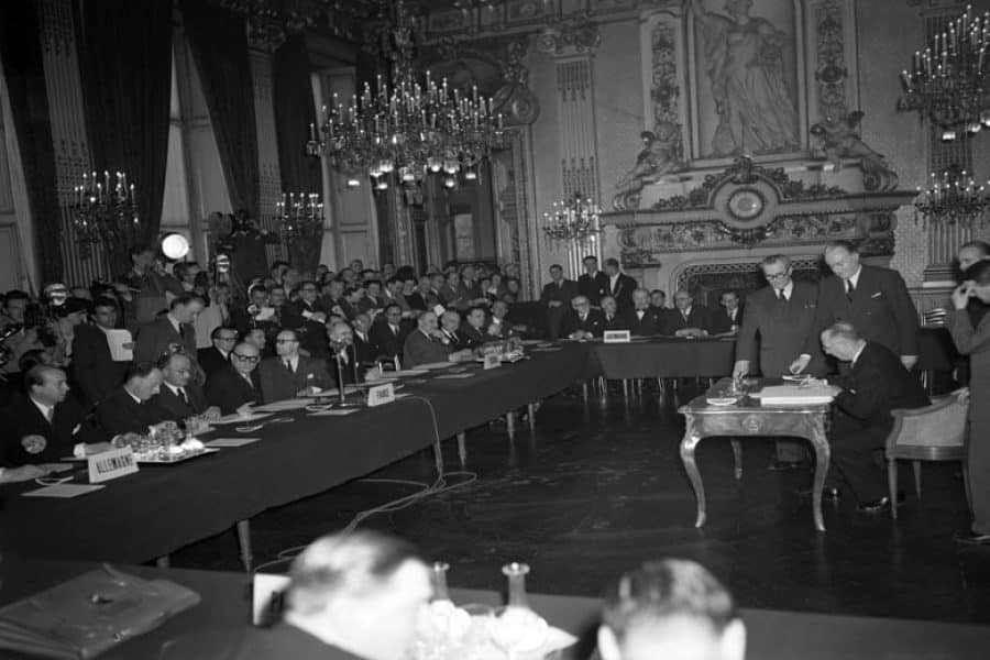 Traité de Paris et création de la CECA, 18 avril 1951