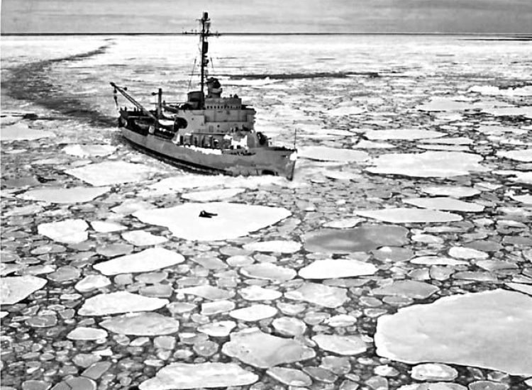 USS Burton Island durant l'operation Highjump - US Navy | Domaine public
