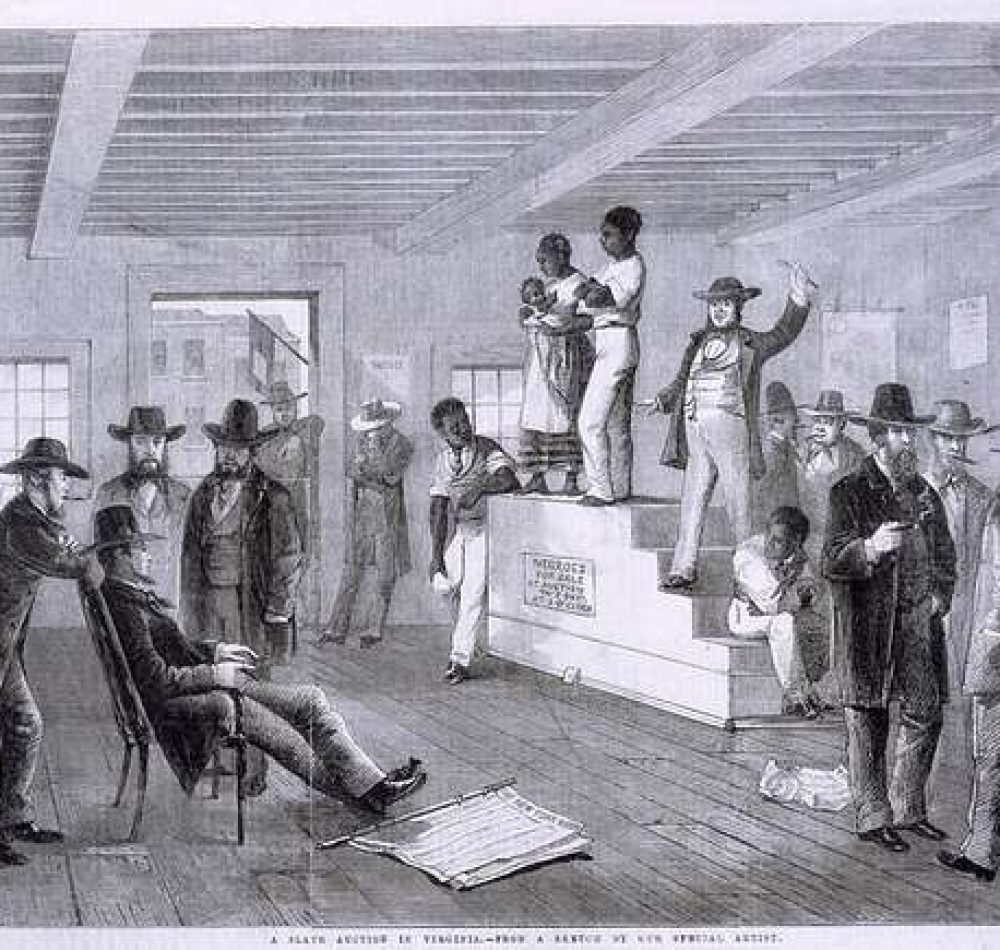Vente aux enchères d'esclaves en Virginie, le 2 juin 1861 - Womenofcolor (pseudo Wikipédia) | Creative Commons BY-SA 4.0