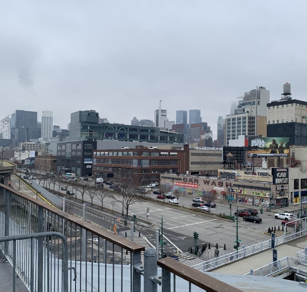 Vue de New York à bord de l'Intrepid - Augustin Remond | Domaine public