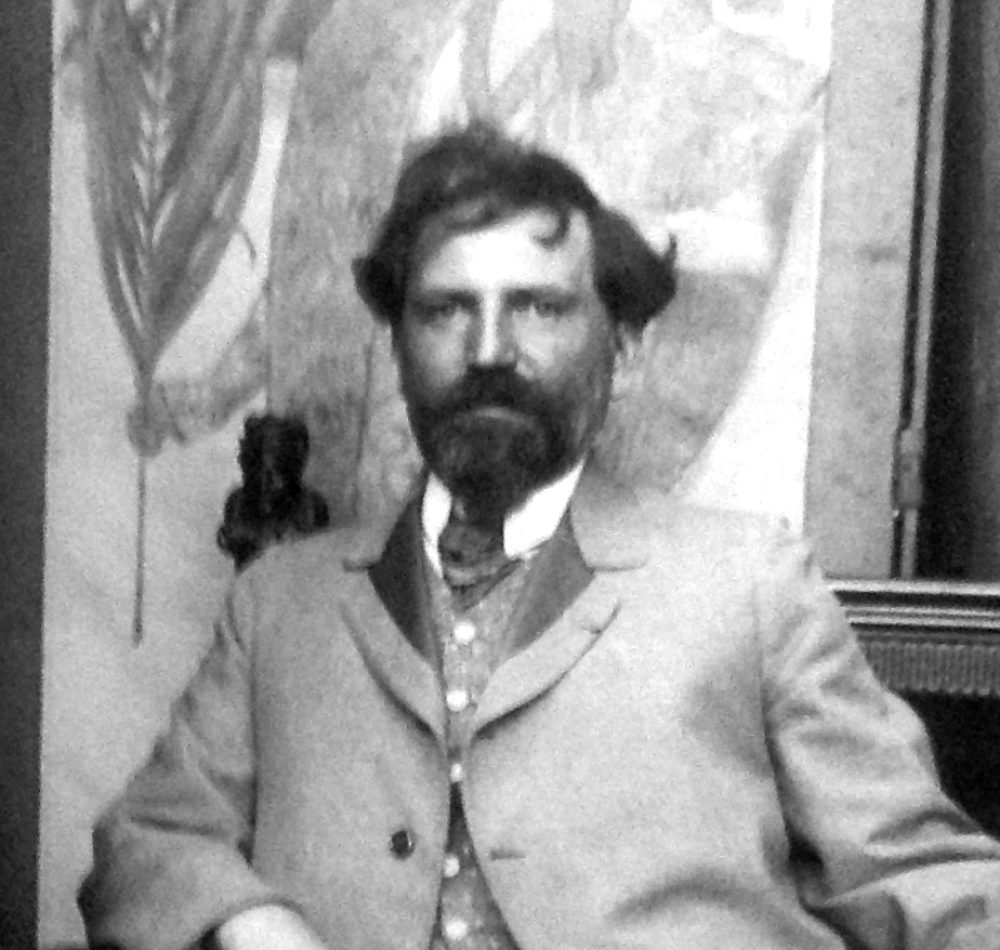 Alfons Mucha en studio en 1899 - SiefkinDR (pseudo Wikimedia) | Creative Commons BY-SA 4.0